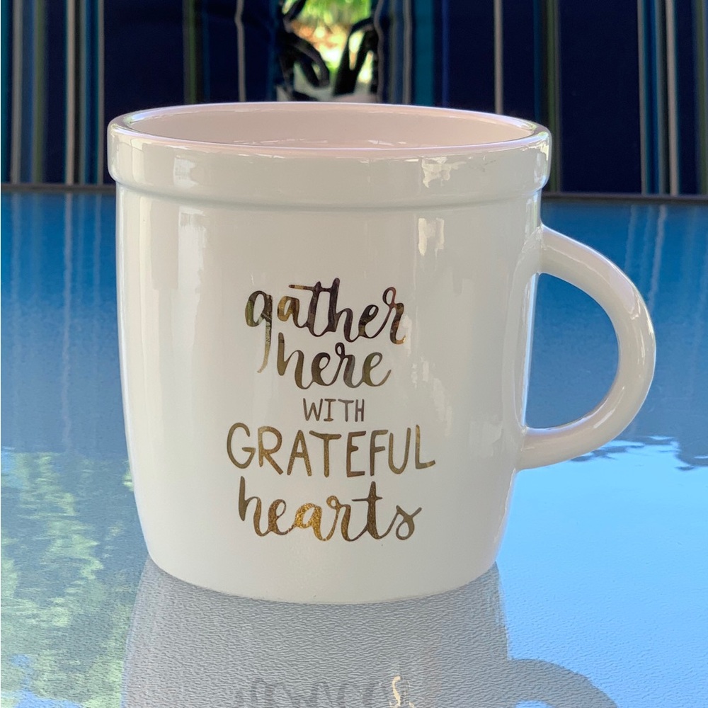 Gather Here with Grateful Hearts Oversized Mug